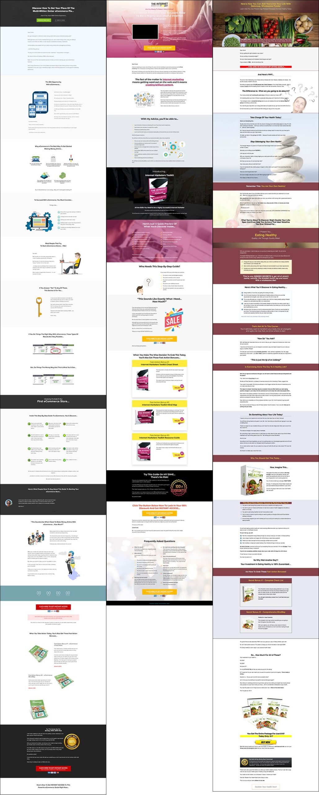 Sales Page Templates